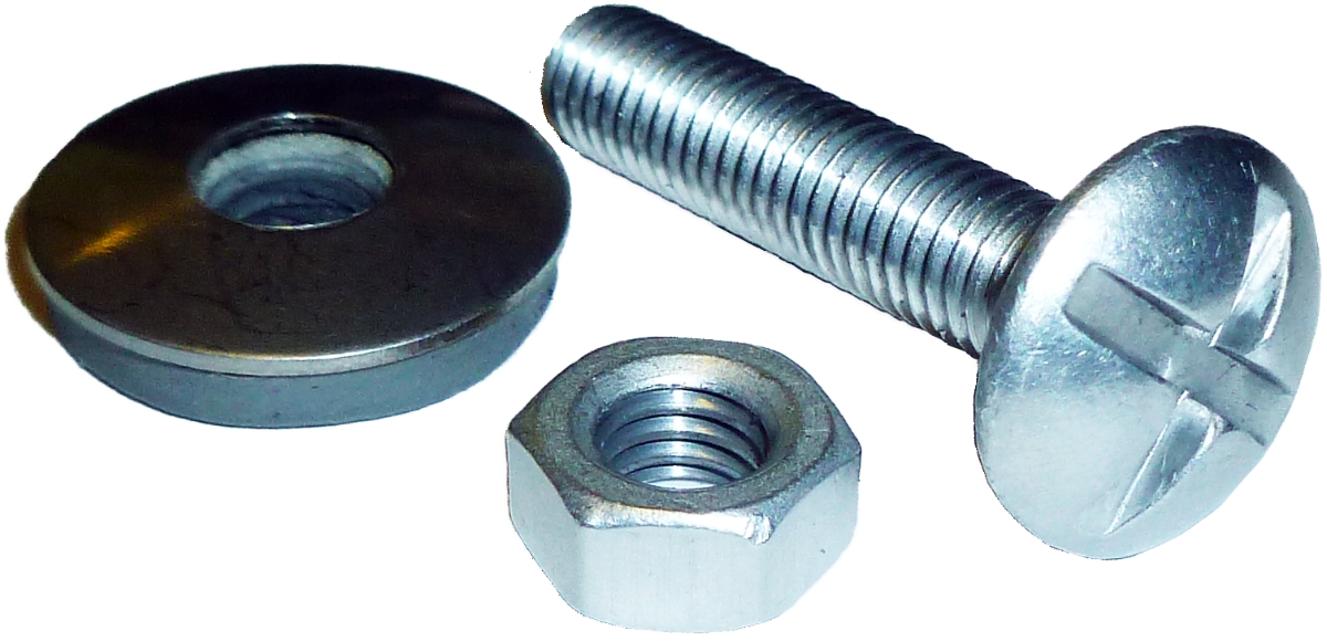 M6x30mm Nut Bolt & Washer for use with aluminium Cast gutter systems Gutters Online
