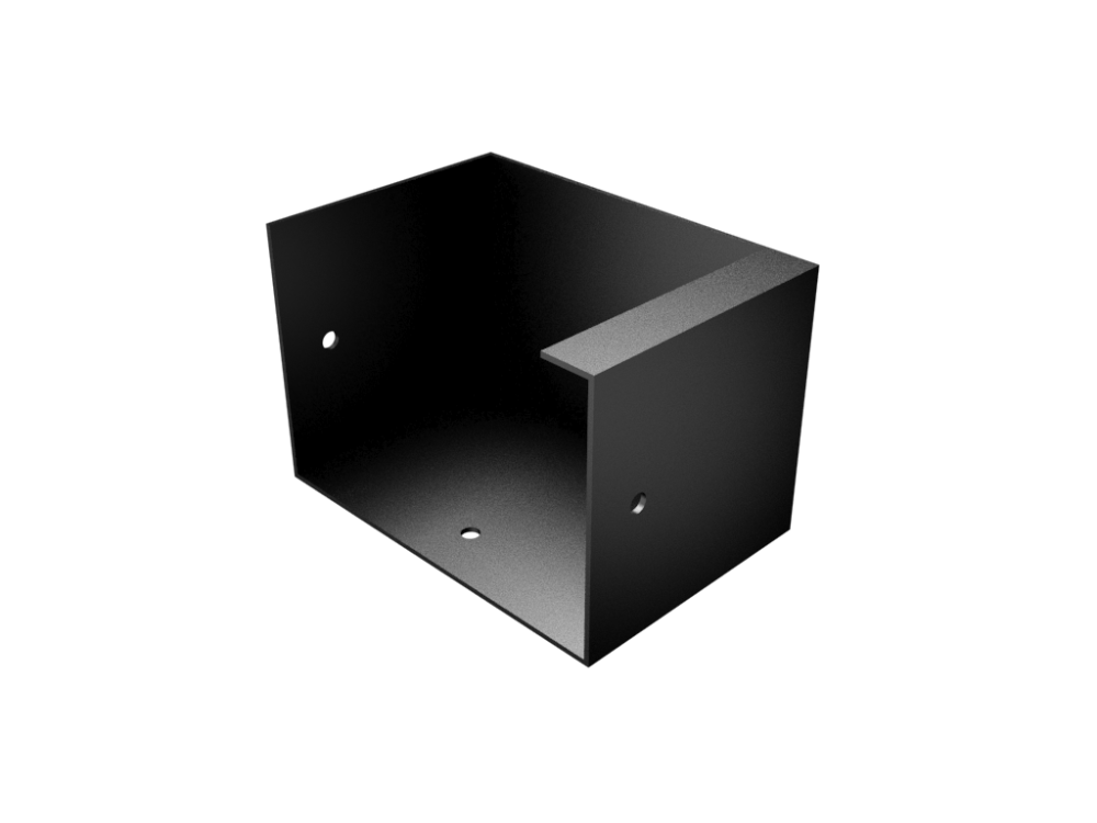 125x100mm Joggle Joint Box Gutter External Right Hand Stop end