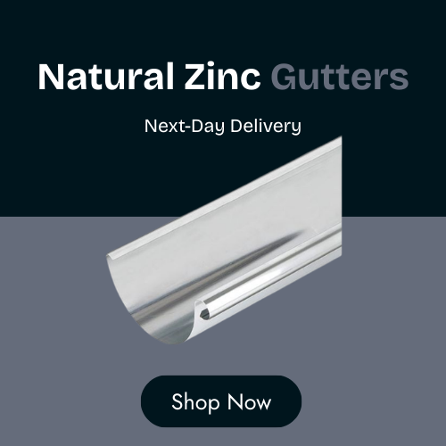 Natural Zinc Gutters
