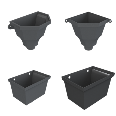 3" Round Primed Hoppers