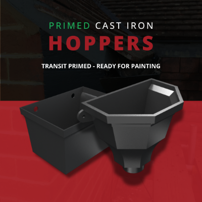 Primed Cast Iron Hoppers