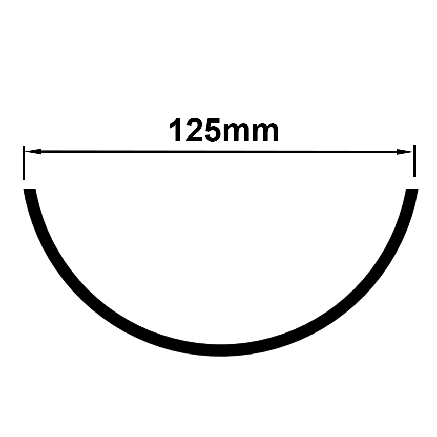 Steel Gutters 125mm Half Round