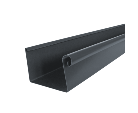 120mm Anthracite Steel Box Gutter 3m Length