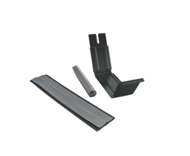 120mm Anthracite Steel Box Gutter Union
