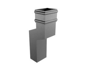 101mm Square Painted One Part Fixed Offset 76mm