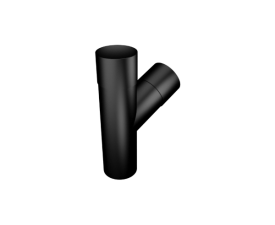 76mm Round Painted 112.5° Y Junction