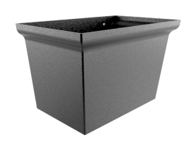 Centurion Large Cast Aluminium Hopper H194xW300xD194mm - 63mm Dia F/Fit Outlet Painted