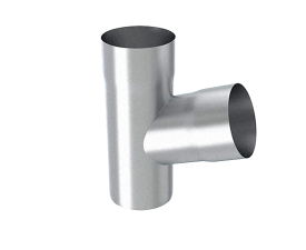 100mm Infinity ZM Galvanised Steel Downpipe 70 Degree Branch