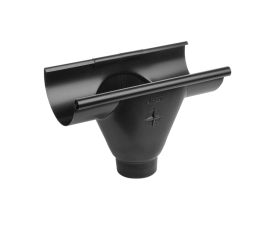 150mm HR Black Steel 80mm Prefab Outlet