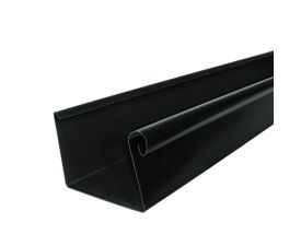 120mm Black Steel Box Gutter 3m Length