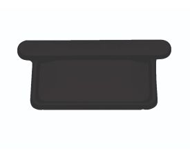 120mm Black Steel Box Stopend