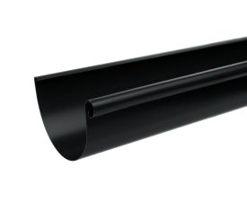 115mm x 3m Black Steel HR Gutter Length