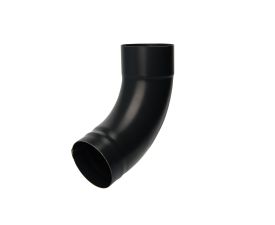 80mm Black Coated Galvanised Steel Downpipe Shoe