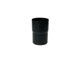 100mm Black Coated Galvanised Steel Downpipe Loose Connector