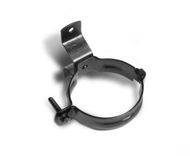 80mm Black Coated Galvanised Steel Downpipe Bracket