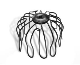 80mm Black Coated Galvanised Steel Leaf Guard