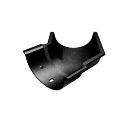 125mm Cast Beaded Half Round Painted External Angle - 135°