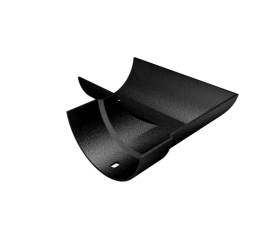 100mm Cast Half Round Painted External Angle - 90°