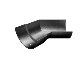 100mm Cast Half Round Painted Internal Angle - 135°