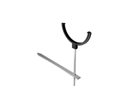 125mm Cast Half Round Painted Rise & Fall Bracket Including Fixing Spike