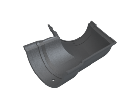 4.5" Beaded Half Round Universal Angle - 120°