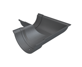 5" Plain Half Round Painted Universal Angle - 135°