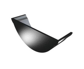 4.5" Beaded Half Round Painted Stopend Internal