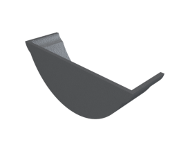 4.5" Beaded Half Round Stopend Internal 