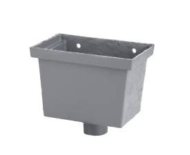 Flat Back Rainwater Head No 2 - 4" Round Outlet