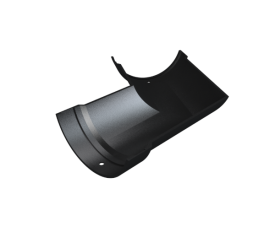 4" Plain Half Round Painted Universal Angle - 120° 