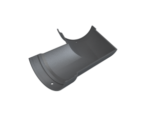 4.5" Plain Half Round Universal Angle - 120° 