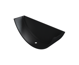 5" Plain Half Round Painted Stopend External