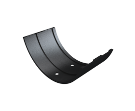 5" Plain Half Round Painted Union Connector