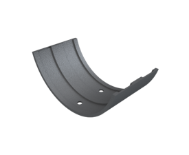 6" Plain Half Round Painte Union Connector 