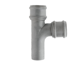 4'' Round Y-Junction 92.5°+ 2 x Cast Non Eared Collars 