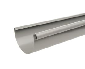 125mm Dusty Grey Steel HR Gutter 3m
