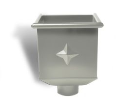 80mm Dusty Grey Steel Box Hopper Head