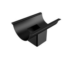 114mm Beaded Half Round Painted 76mm Square Outlet