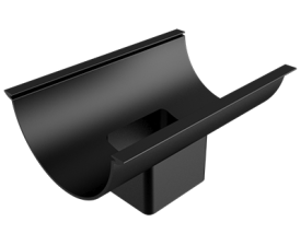 150mm Beaded Half Round Painted 101x76mm Rectangular Outlet