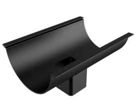 150mm Beaded Half Round Painted 63mm Square Outlet