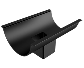 150mm Beaded Half Round Painted 76mm Square Outlet