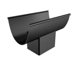 125mm Beaded Deepflow Half Round Painted 101x76mm Rect Outlet