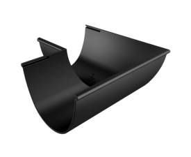 125mm Beaded Deepflow Half Round Painted Angle 90°