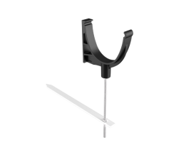 125mm Beaded Deepflow Half Round Painted Rise & Fall  Bracket