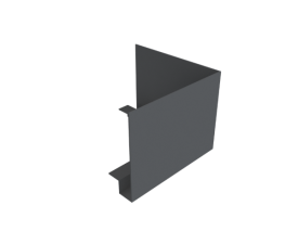 F4 TYPE 2MM FASCIA - 500MM FACE 90° EXT ANGLE