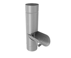 100mm Grey Aluminium Steel Divertor