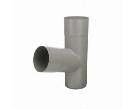 80mm Grey Aluminium Steel 70° Branch