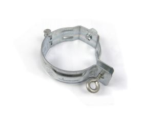 80mm Galvanised Steel Downpipe Bracket with M10 Boss - for use with M10 Screw (not included) - (there is no Natural Zinc Version)