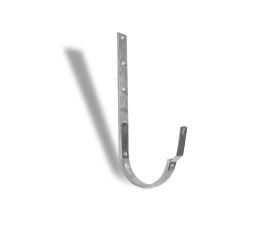 150mm Half Round Galvanised Steel Top Fix Rafter Bracket (Bend On Site) - (there is no Natural Zinc Version)