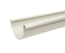 115mm Grey White Steel HR Gutter 3m